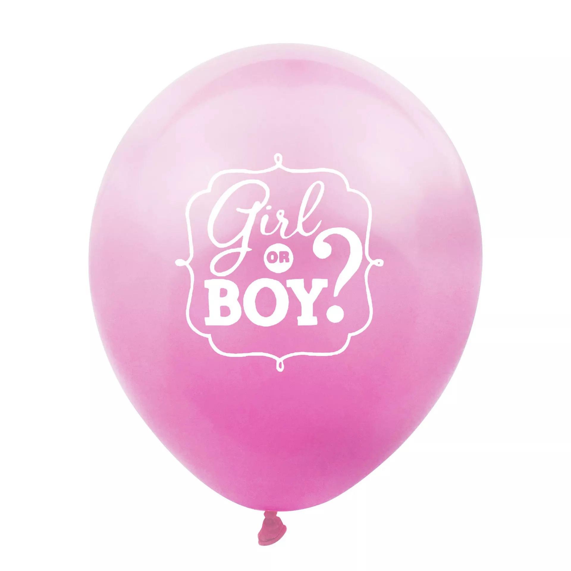 

12-дюймовый синий и розовый воздушный шар для мальчика или девочки с указанием пола для вечеринки, реквизит для фотосессии 100pcs