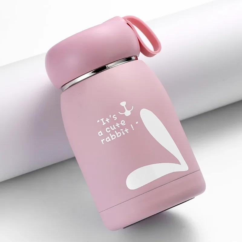 High Aesthetic 304 Stainless Steel Thermal Cup Big Belly Insulated Coffee Mug for Office Couple Water Bottle Water Bottles