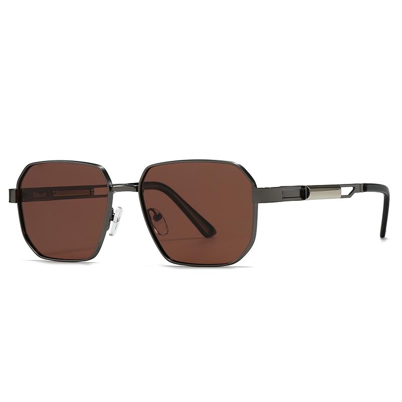 Trendy Sunglasses for Men Women Cross Border Export Polygonal Frame European American Street Style Instagram Influencer 1414