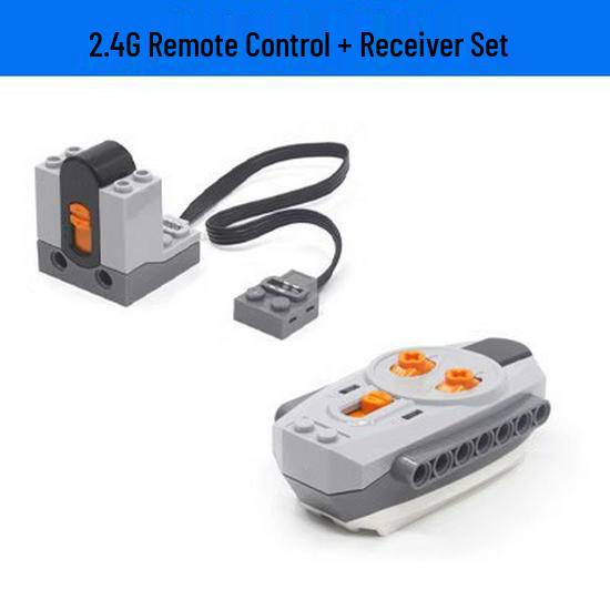Compatible Lego M-Size Motor Power Set: Mechanical Building Blocks, Technology Accessories, Remote Control, 5 Battery Box