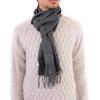 Paul Smith MIA 933D A S04 Wool Logo Dark Gray Scarf/Stole, Unisex, Gift, Embroidery, (76)