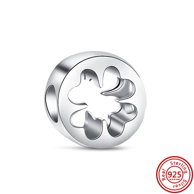 

Стерлингового Серебра 925 пробы Четырехлистный Клевер Стиль Зеленый Прозрачный Циркон Сердце Счастливые Бусины Подходит Подвески Браслет Ювелирные Изделия