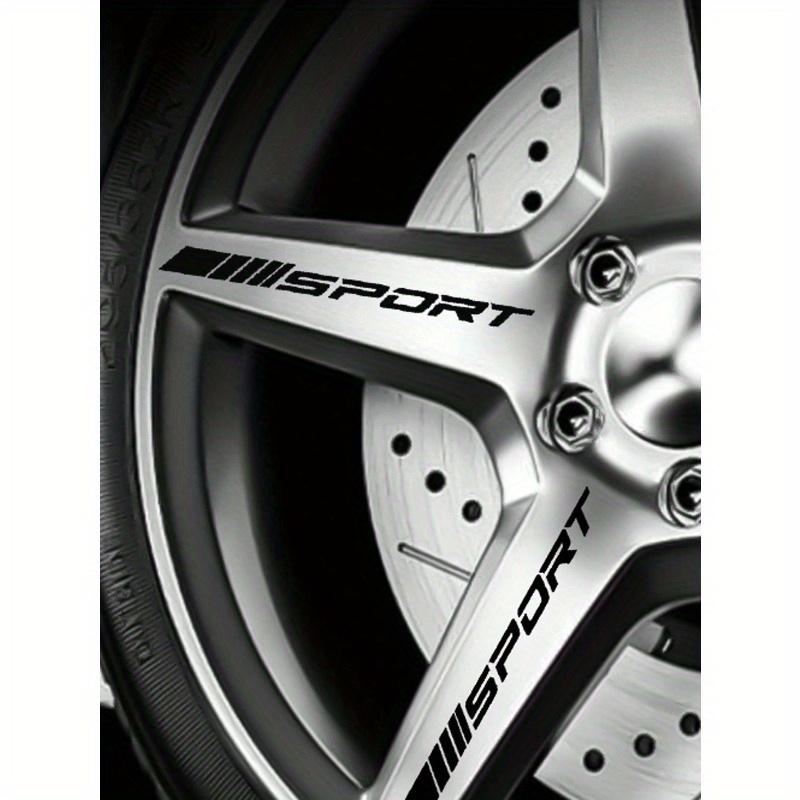 4pcs/set Car Wheel Hub Sport Emblem Sticker