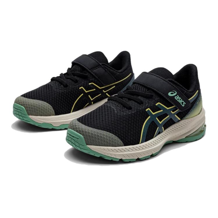 Asics GT-1000 12 Lightweight Stability Running Shoes Kids Sneakers Black White 1014A361-001