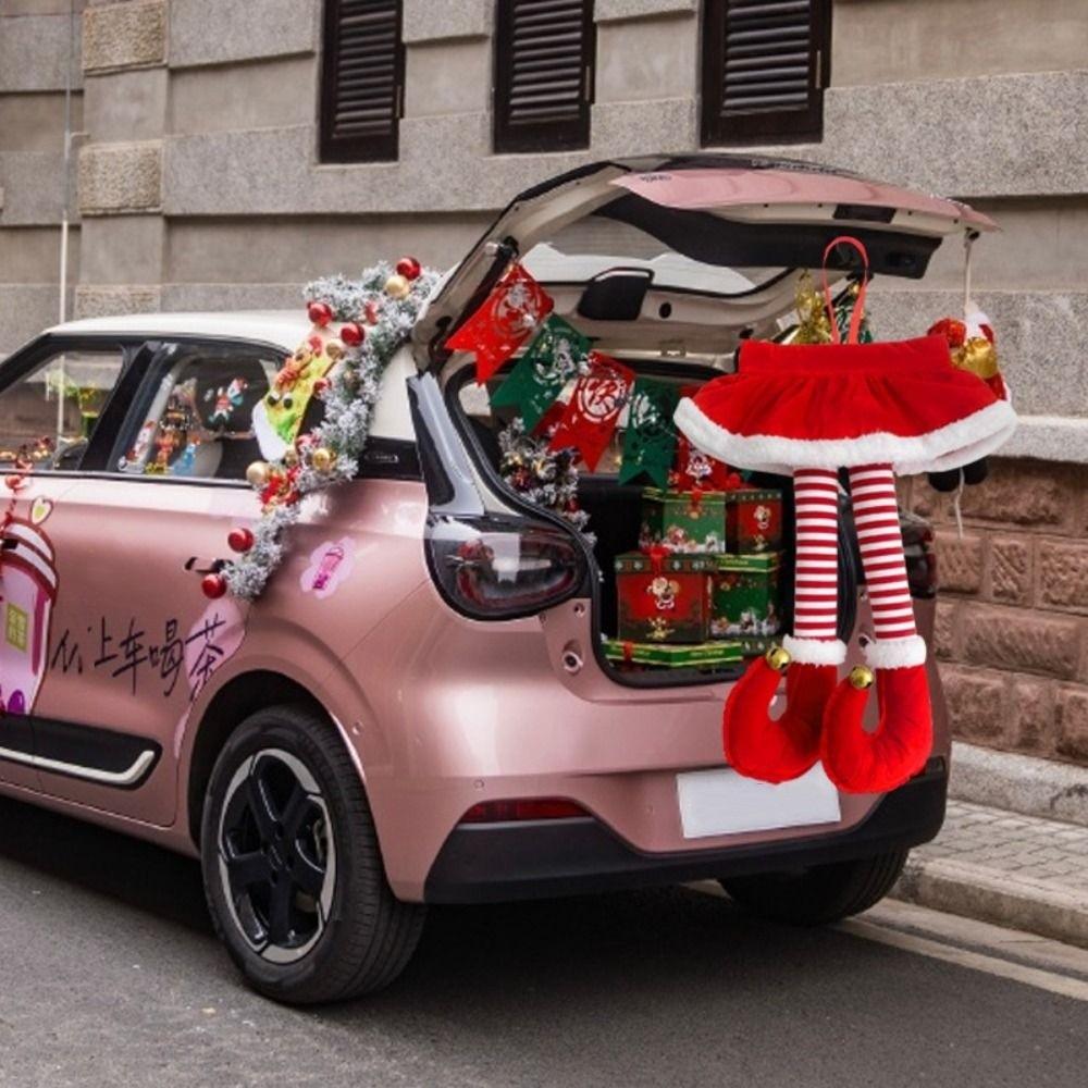 Novelty Car Hanging Ornaments Funny Holiday Car Interior Decor Xmas Car Hanging Decor  Xmas