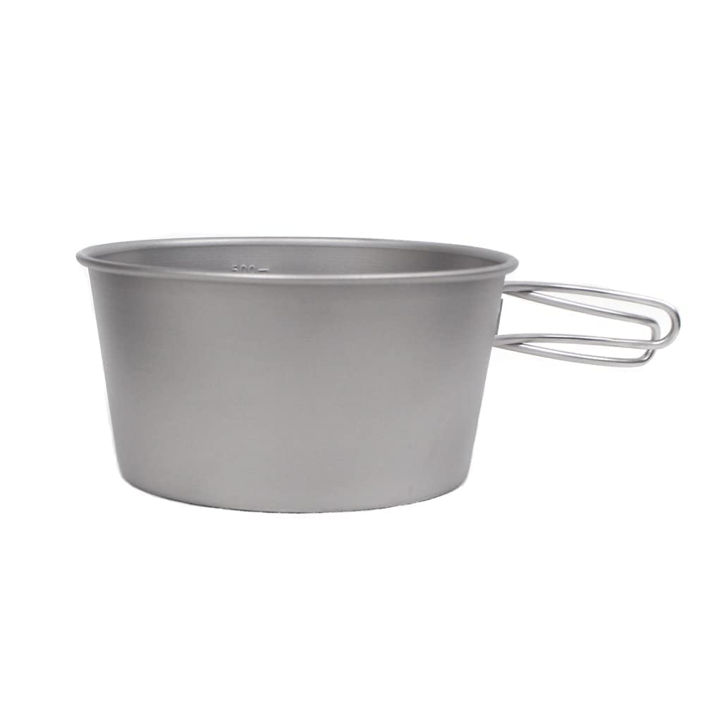 Titan Sierra Cup Direkte Ild Dyp 600ml Tsubame Sanjo Laget i Japan Sammenleggbar Brett Håndtak med Skala Utendørs Camping Kokeapparat Stort Kokeutstyr