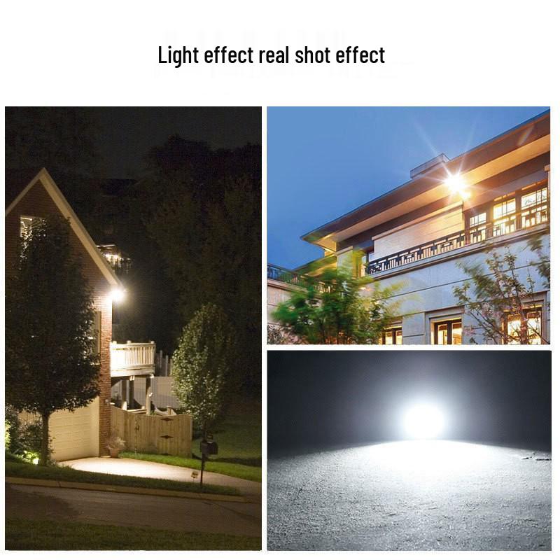 HuiXiang Solar Floodlight: Three-Sided Waterproof Outdoor Lamp with Remote Control