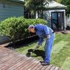 Manual Wheel Rotary Edger Lawn Edger Trimming Grass Weed Edger with Cushion Grip for Garden Sidewalks Driveways and Landscaping