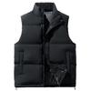 Down Cotton Vest Autumn Winter Men's Plus Size Stand Collar Sleeveless Warm Vest New Style Waistcoat Jacket