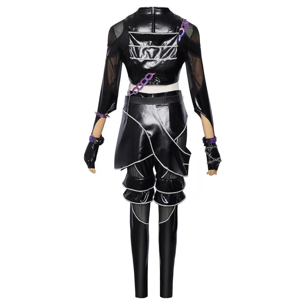 Hot Selling 2026 Korean Style Girls Suit Halloween Cosplay Hot Girl Show Costume Black Golden Suit Halloween Girl Anime Costume