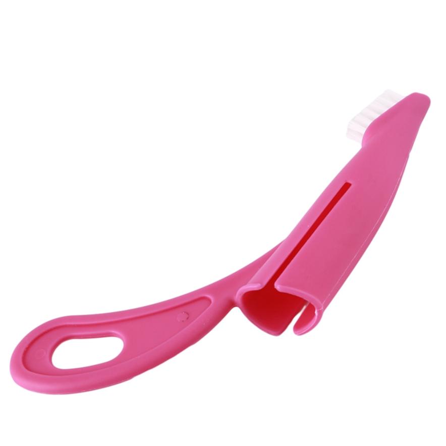 

Зубная щетка на палец для домашних животных с ручкой, мягкая щетка для собак Тедди, зубной камень, инструмент для чистки зубов для собак и кошек One Size розы красного