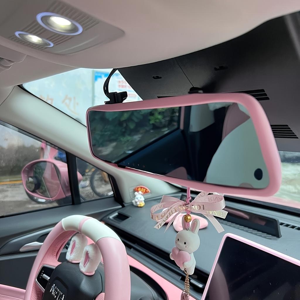 Car Decoration with Interior Rearview Mirror Protective Cover, Multi-color Silicone Anti-collision, Universal Type