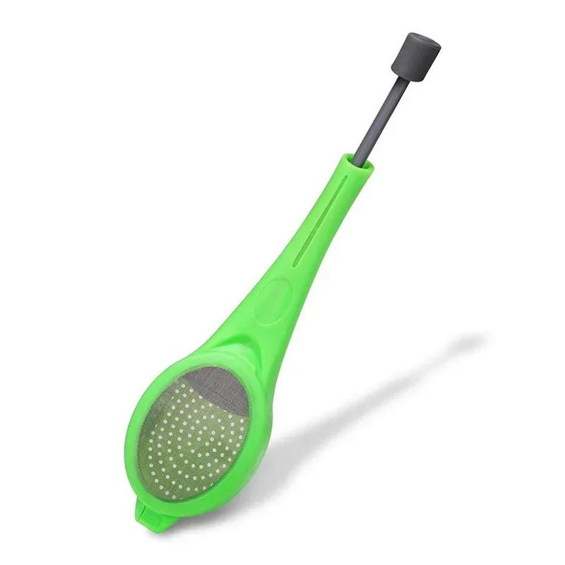 Tea&Coffee Strainer Stir Swirl Total Tea Infuser Teaware For Spice Sieve Strainers Gadget Measure Steep Stir Press Plastic Tools