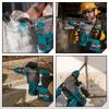 YOFIDRA Brushless 26MM Electric Hammer Impact Drill 8000IPM Multi-Screwdriver Rotary Drilling Tool For Makita 21V Battery Pin