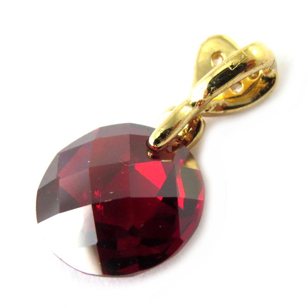 Les Trésors De Lily [M7065] - Gold Plated Garnet 'Sissi' Pendant