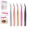Stainless Steel Eyelash Curler & Fine Tip Tweezers with Comb