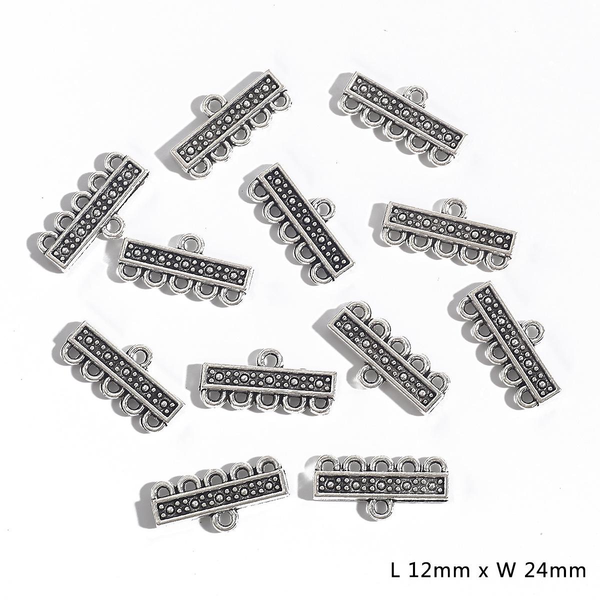 

Гальванизированный сплав застежка для браслета и подвеска ювелирные DIY аксессуары Electroplated antique silver, 10 pieces/bag