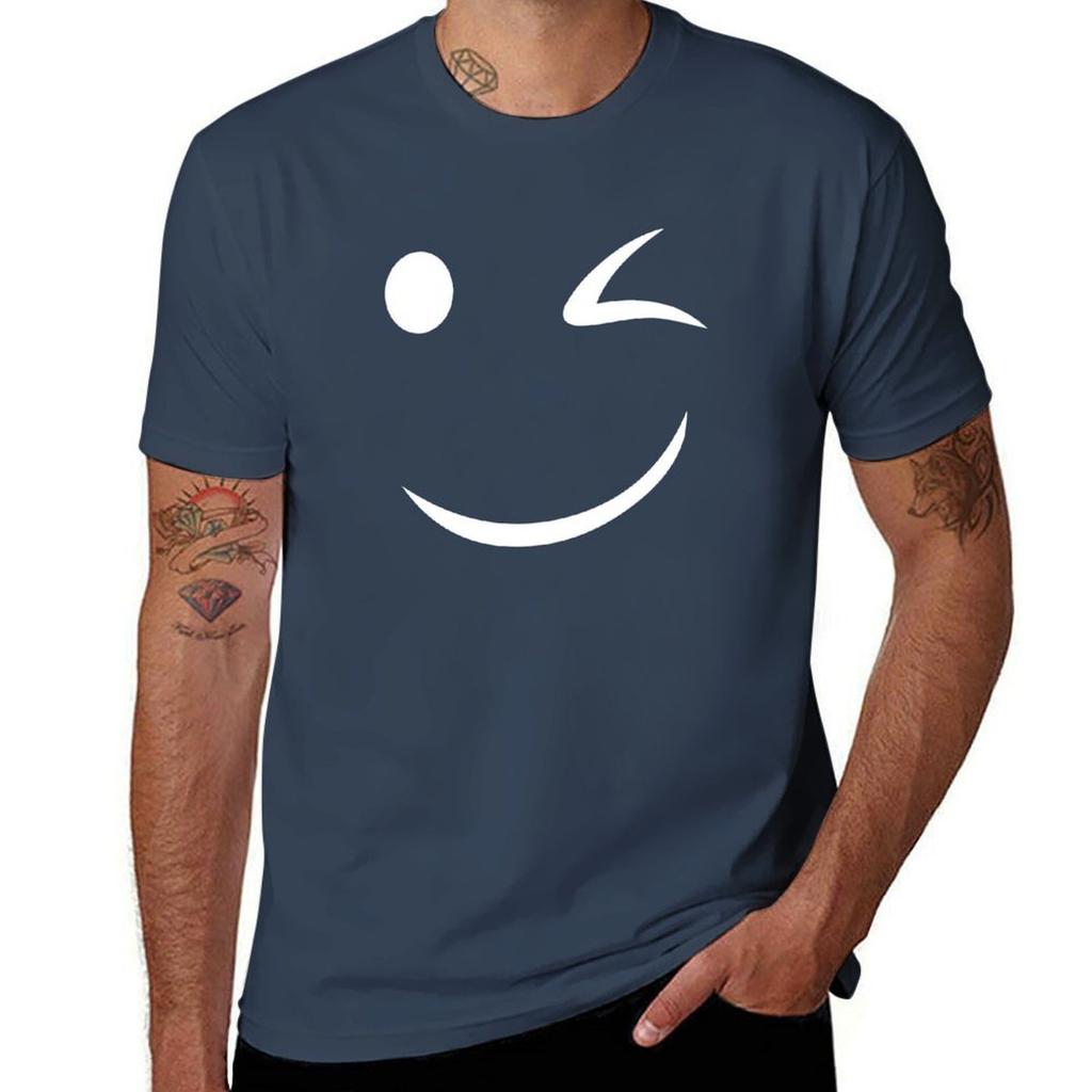 Wink Smile Unisexs Adult Humor Graphic Novelty Sarcastic Funny T ShirtCamiseta divertida TShirt Daily Work Short Sleeve Top