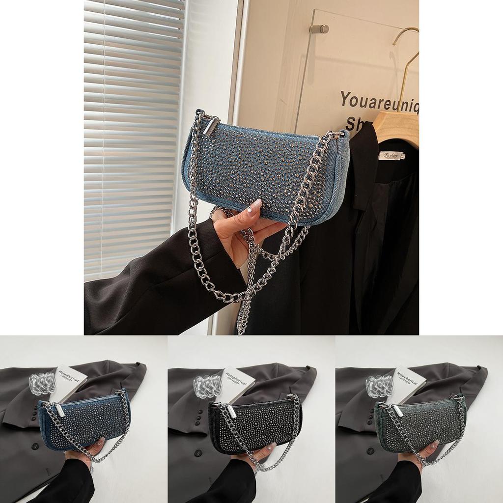 Trendy Cross-border Style Small Vintage Rivet Bag For Women 2023 Winter Season