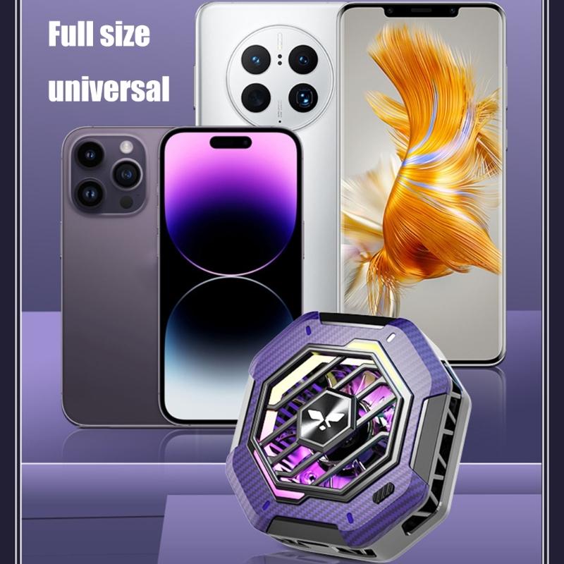 Phone Coolers, Cellphone Radiator with 2 Gear Adjustable Temperature for  Live Streaming,Mobile Gaming