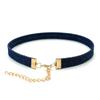 Trendy Blue Denim Gothic Goth Punk Star Choker Necklace Personality Vintage Clavicle Chain For Women  Jewelry Accessories