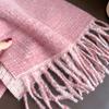 Luxuriöser Winter Kaschmirschal Damen 2025 Design Warme Pashmina Decke Poncho Schals Damen Stola Wickeltuch Dick Foulard Bufanda