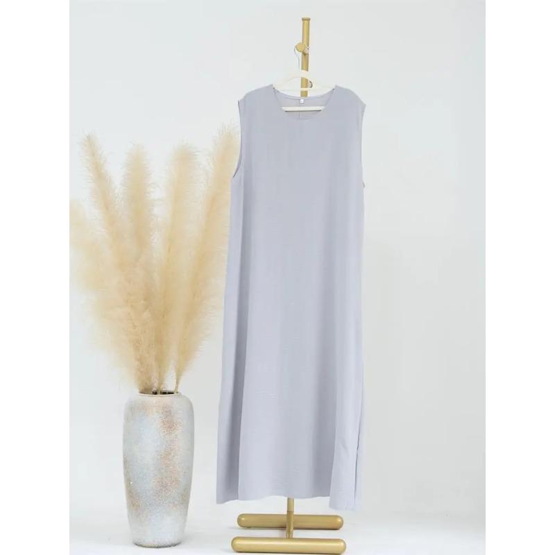 Ramadan Sleeveless Abaya Turkey Islam Arabic Muslim Long Dress African Dresses Women Clothing Robe Vestidos