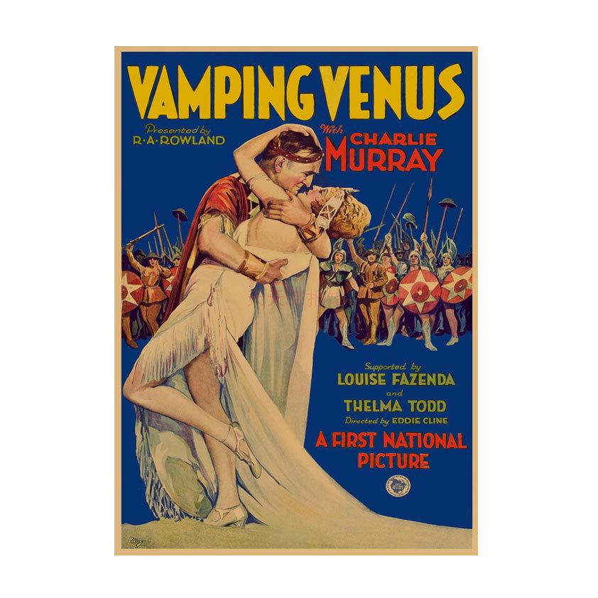 Retro Movie Illustration Poster for Bar, Cafe, or Dormitory Wall Decor