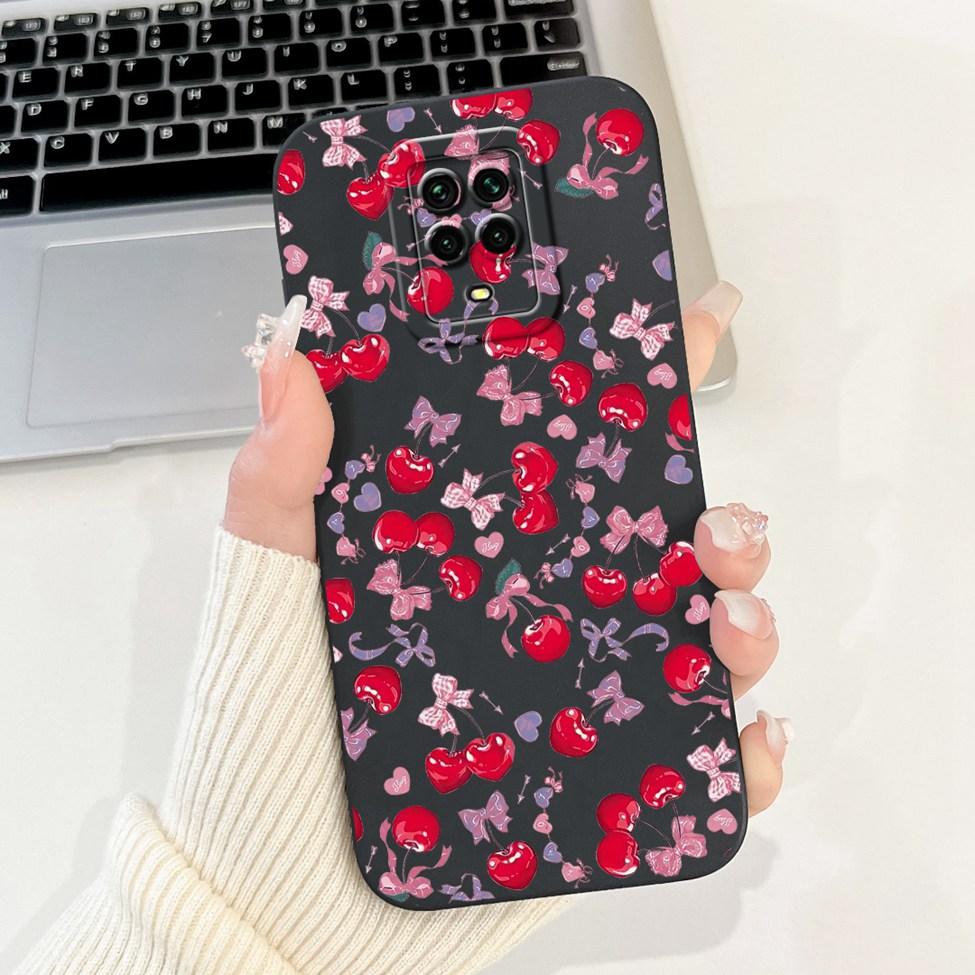 Casing For Redmi Note 9 9S 9Pro 4G Back Cover For Redmi Note 9 Pro Case Cute Cartoon Fashion Flowers Silicone Shockproof Bumper