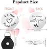 Pock Hug Leather Pocket Token & Stainless Steel Decision Coin Valentine's Day Gift for Lover