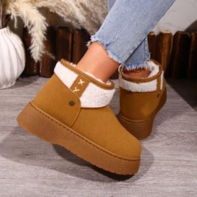 

Женские утепленные высокие зимние теплые сноубутсы большого размера с мягкой подкладкой, водонепроницаемые ботильоны, нескользящие уличные ботинки для пешего туризма, альпинизма, спортивные ботинки 42 верблюд