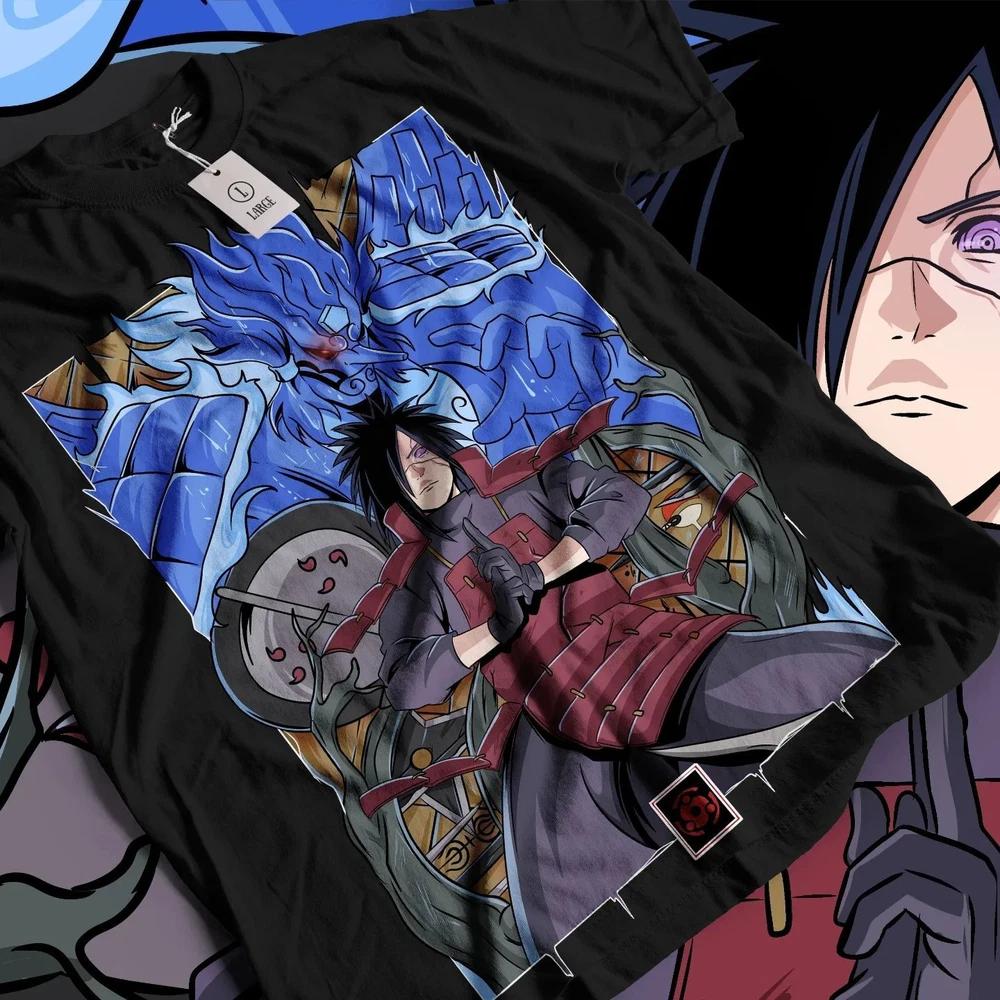 Madara uchiha tshirt naruto itachi Unisexga strip anime gift shirt soft tee S
