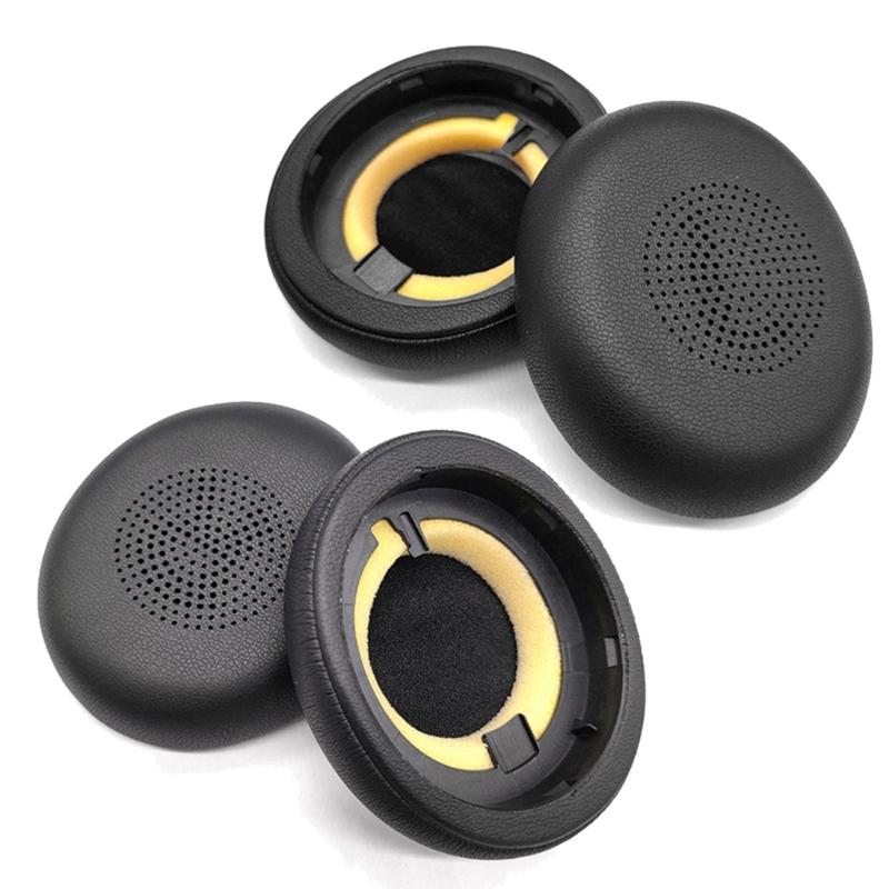 1Pair Earpads Replace Protein Leather Earpads Ear Cushions Sponge Earmuffs for Evolve 2 65 45H
