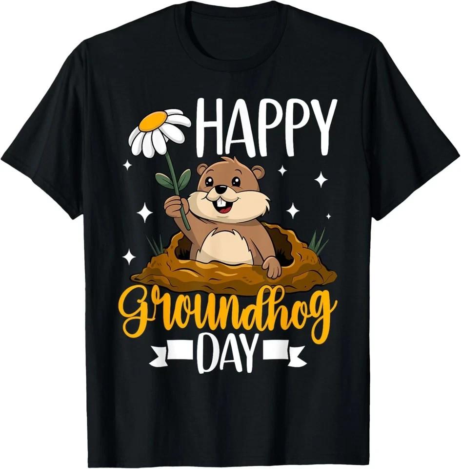 Happy Groundhog Day 2025 Punxsutawney Phil Groundhog Lover Gift Unisex TShirt Unisex T-Shirt M