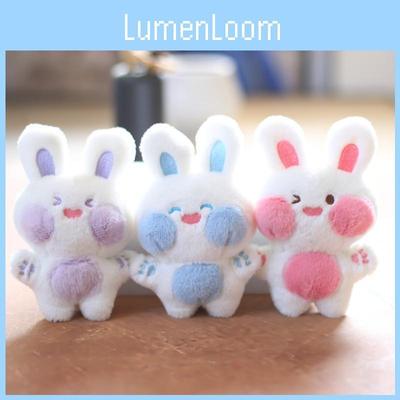 Charming Little Rabbit Plush Keychain Ultra Soft Short Plush Bunny Bag Decoration