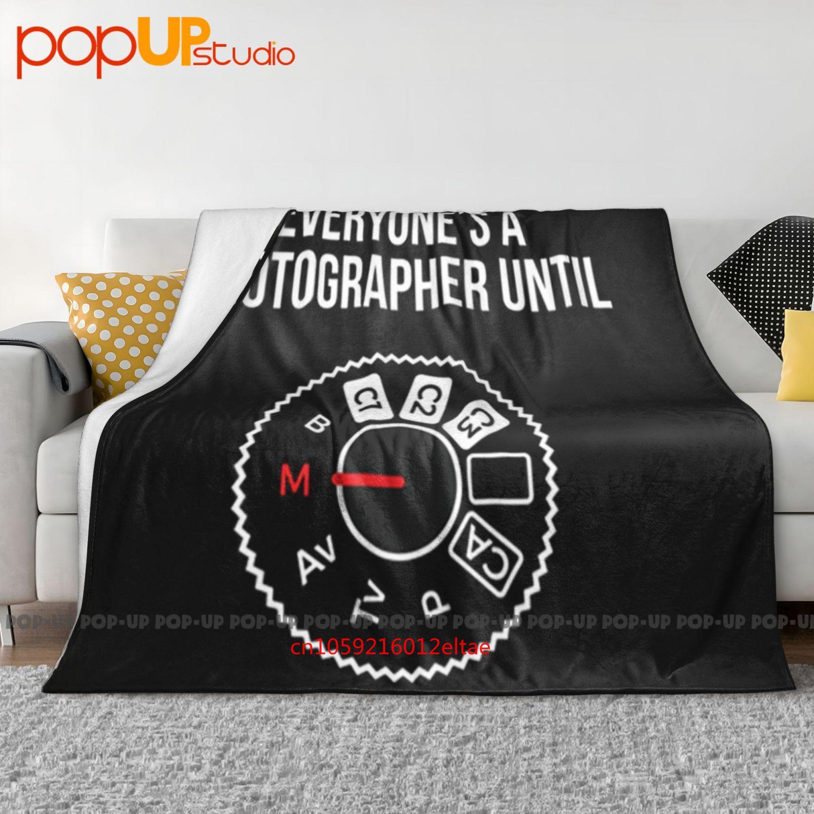 Everyone Is A Photographer 01 Ultra-Soft Blanket Quilt Winter Sofa Cover Bed Covers Size: 75*100cm, Weight: 230 GSM