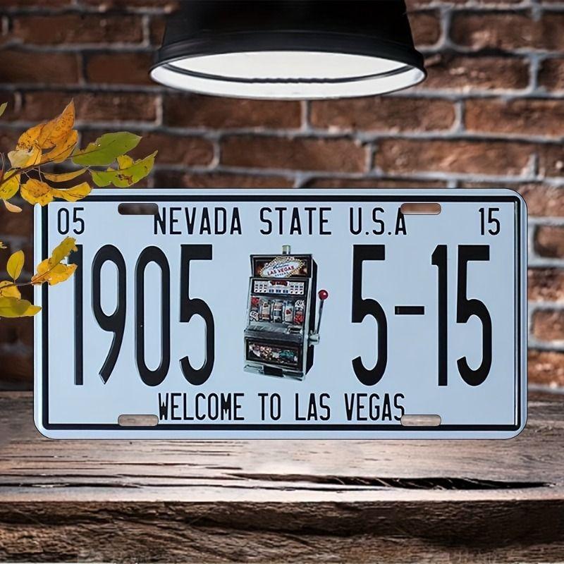 Souvenir Metal License Plate, Custom Auto Sign 15x30cm