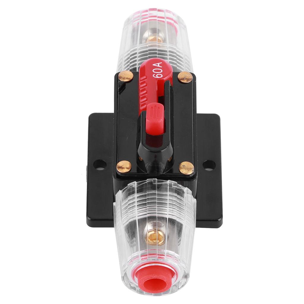 Automatic Reset Fuse Holder Switch Amplifier Car Truck Audio Modification 12V 60A