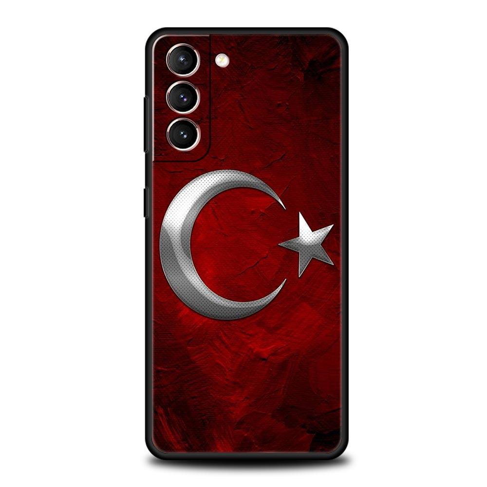 

Phone Case Cover for Samsung Galaxy S26 S25 S24 S23 S22 S20 S21 FE Ultra Plus S25 Edge 5G Soft TPU Capas Turkey Flag Fundas Bags S21 Ultra
