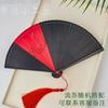 All-Bamboo Folding Fan, New Chinese Style, Mini Fan, Traditional Style, Small Folding Fan for Cheongsam, Retro Portable Folding Fan for Women