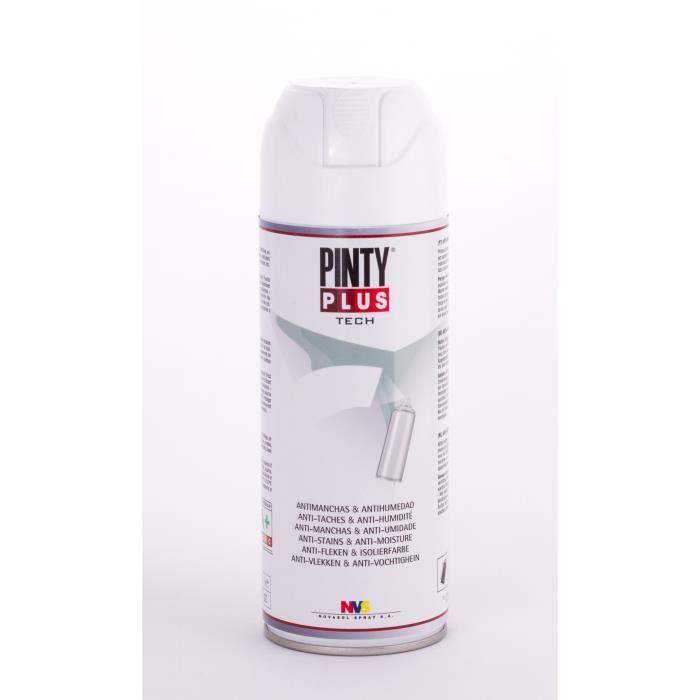 Peinture Anti-tache Spray Recouvre Les Taches 400ml Blanc - Pinty Plus