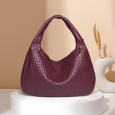 New Woven Retro Shoulder Armpit Women's Bag Fashion Trend Wind Portable Oblique Span Bag