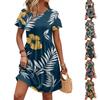 Dresses For Women Short Sleeve O Neck Casual Dresses Waist Maternity Dress With Pockets