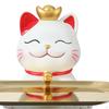 Cat Statue Desktop Organizer Animal Sculpture Jewelry Trinket Tray Key for Entryway Table