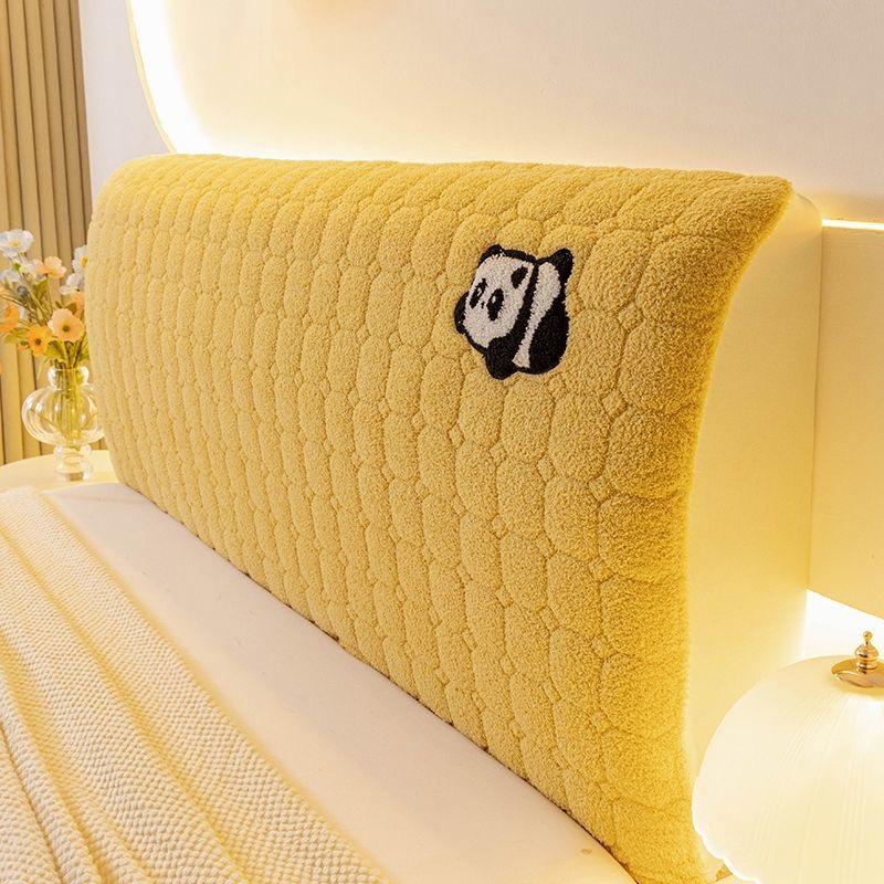 Teddy Velvet Full Cap Headboard Cover