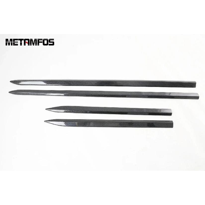For Kia Sorento MQ4 -2024 2025 Carbon Fiber Door Side Line Strip Body Skirt Molding Trim Sticker Accessories Car Styling