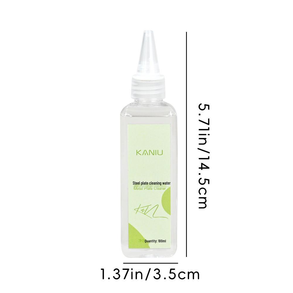 Nail Stamping Plate Cleaner - Fast Dissolving, Residue-Free, Gentle on Steel Plates 100ml Steel Plate Cleaning Liquid