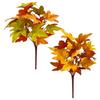 2Pcs Artificial Canadian Maple Leafs Branch Autumn Rustic Wedding Decoration Accessories Fake Flower Plants Home Decoration