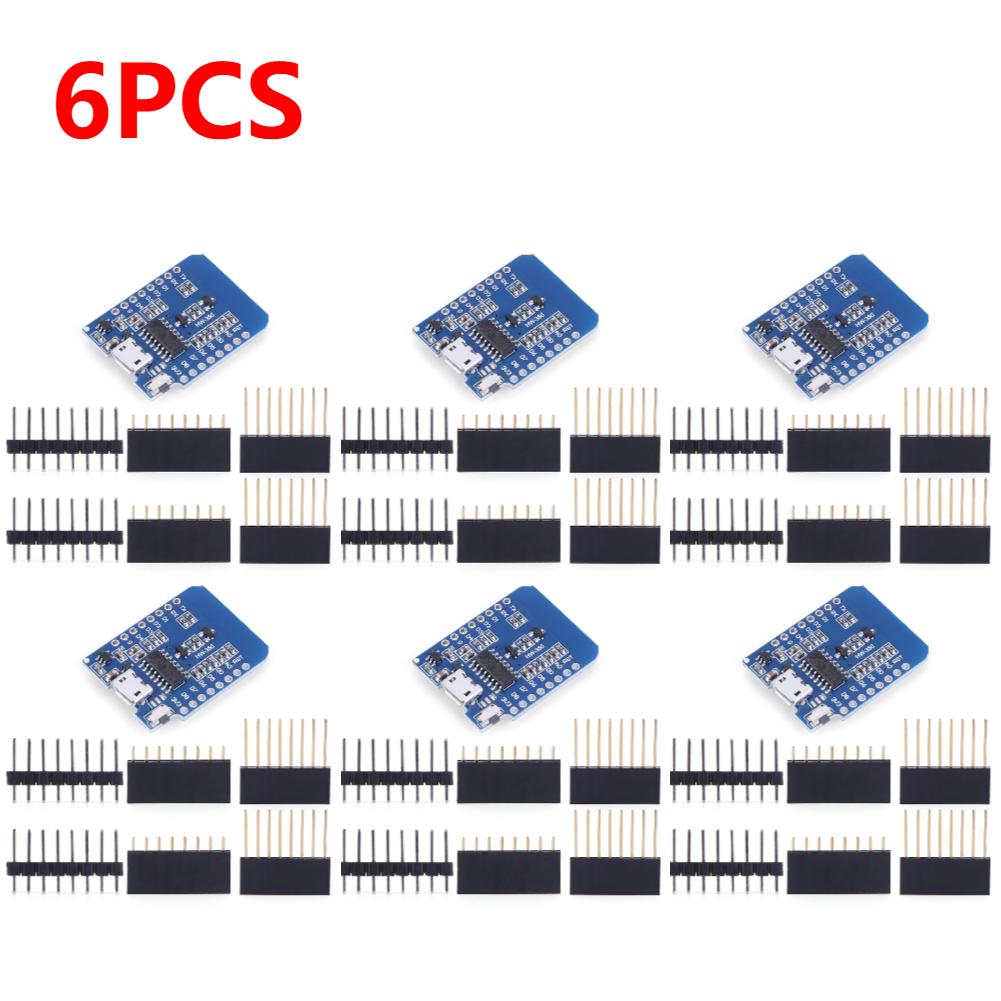 10-1PC D1 Mini TYPE-C/Micro USB ESP8266 ESP-12F CH340G V2 Module WiFi D1 Mini Development Board 3.3V With Pin For Arduino