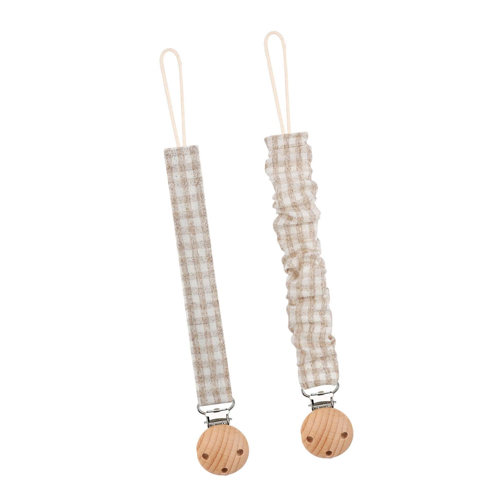 

2xДетская соска-клипса с цепочкой, держатель для пустышки, ремень, веревка для предотвращения потери для младенцев, малышей, предотвращает потерю M43303